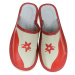 Dámske červenobéžové papuče 1ILONA