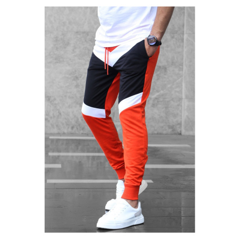 Madmext Color Block Orange Tracksuit 2927