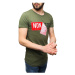 Madmext Printed Khaki T-Shirt 2324