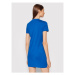 Versace Jeans Couture Každodenné šaty V-Emblem Foil 71HAOT10 Modrá Regular Fit