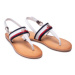 Tommy Hilfiger Sandále Corporate Webbing Flat Sandal FW0FW06232 Biela