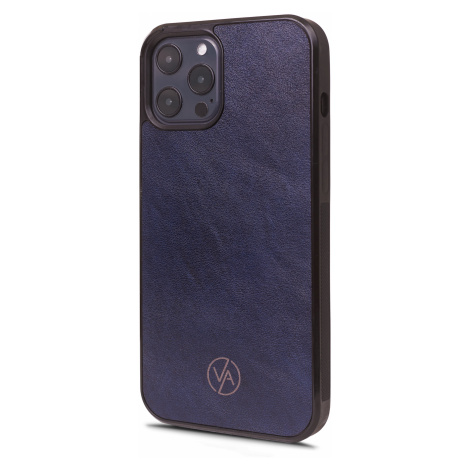 Vasky obal / kryt na iPhone - kožený, modrý