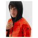 Chlapčenská turistická softshellová bunda 4F JUNIOR TECHNICAL JACKET-JAW23TTJAM282-70S-ORANGE