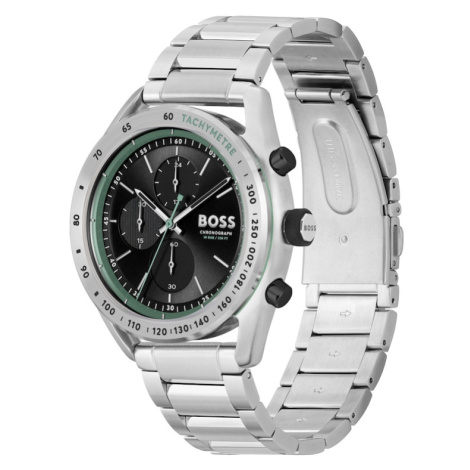 BOSS Analógové hodinky 'CENTER COURT'  nefritová / čierna / strieborná Hugo Boss