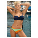 Magnolia Blu Scuro-Incas-Cricket M-584 Navy-Orange Swimsuit