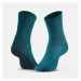 Ponožky hike 100 vysoké súprava 2 párov sivo-modré