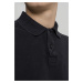 Pánska polokošeľa URBAN CLASSICS Garment Dye Pique Poloshirt black washed