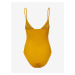 Žlté dámske jednodielne plavky Pieces Bib