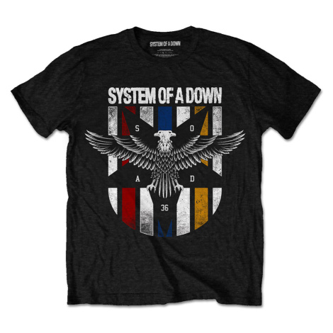System of a Down tričko Eagle Colours Čierna
