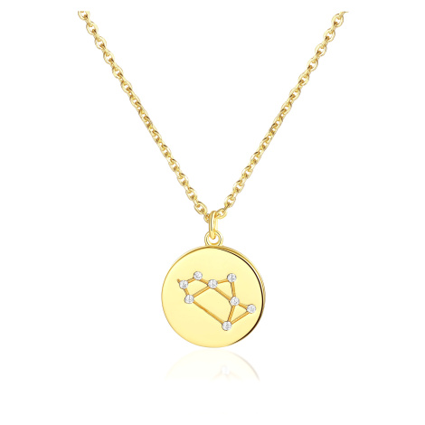 OLIVIE Strieborný náhrdelník STRELEC GOLD 8021