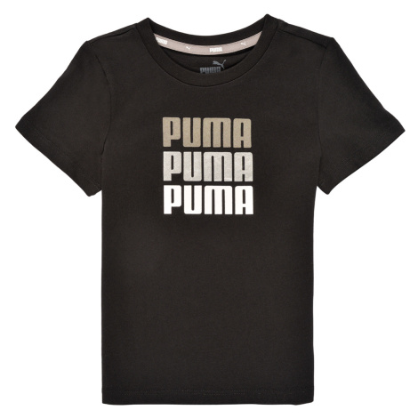 Puma  ALPHA TEE  Tričká s krátkym rukávom Čierna