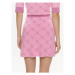 Liu Jo Mini sukňa MA4216 MA49I Ružová Slim Fit
