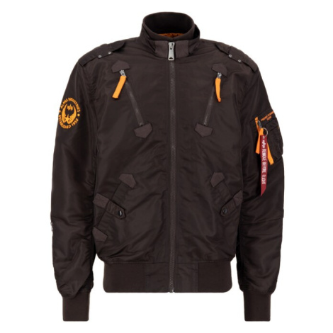 ALPHA INDUSTRIES Prechodná bunda 'Falcon II'  hnedá / oranžová