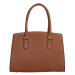 Hnedá elegantná pruhovaná kabelka na rameno „Maddie“