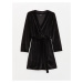 LC Waikiki Shawl Collar Plain Long Sleeve Velvet Women's Dressing Gown