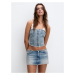 Pull&Bear Sukňa  modrá denim / svetlomodrá