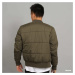 Bunda Urban Classics Basic Quilt Bomber Jacket Olive