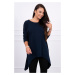 Oversize blouse navy blue