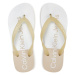 Calvin Klein Jeans Žabky Beach Sandal Flatform Monologo YW0YW01617 Écru