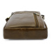 Tmavo hnedý pánsky kožený zipsový crossbag 215-1218-47