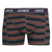 JACK & JONES Boxerky 'Jacjohn'  námornícka modrá / sivá melírovaná / oranžová melírovaná / biela