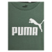 Puma Tričko Ess Logo 586960 Zelená Regular Fit