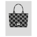 Women's white and black patterned handbag KARL LAGERFELD Monogram Knit - Women