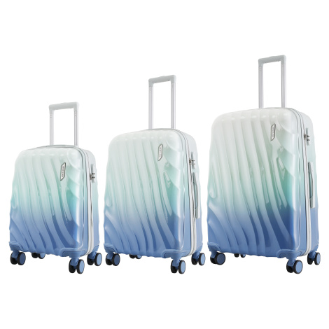 Semiline Unisex's ABS Suitcase Set T5648-0 Mint/Blue