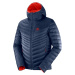 Salomon Haloes Down Hoodie modrá L modrá