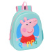 SAFTA predškolský detský batôžtek Peppa Pig - 3D potlač - mint - 8L