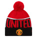 ČIERNO-ČERVENÁ ČIAPKA NEW ERA MANCHESTER UNITED POM BEANIE 60564619