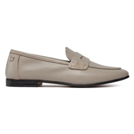 Tommy Hilfiger Lordsy Essential Leather Loafer FW0FW07769 Sivá