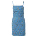 Daisy Street Letné šaty 'EMMA'  nebesky modrá / zmiešané farby