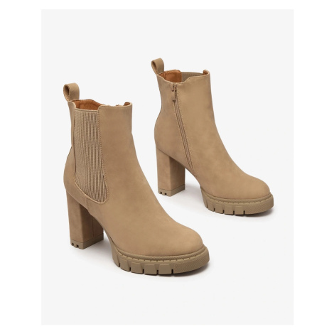Resti Light brown women's Seihay high heel boots