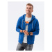 Ombre BASIC men's unbuttoned hooded sweatshirt