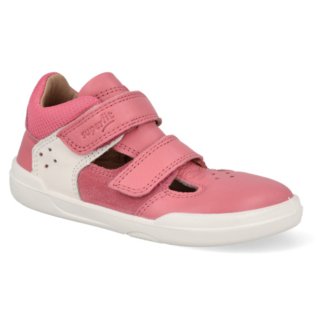 Barefoot dětské sandály Superfit - Superfree Coral růžové
