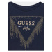 Guess Tričko J4RI24 K6YW4 Tmavomodrá Boxy Fit