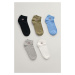 PONOŽKY GANT SHIELD SNEAKER SOCKS 5-PACK modrá