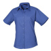 Premier Workwear Dámska košeľa s krátkym rukávom PR302 Royal -ca. Pantone 286