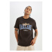 DEFACTO Regular Fit Crew Neck Printed Short Sleeve T-Shirt