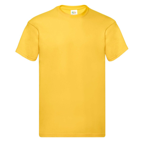 Original Fruit of the Loom Men's Yellow T-Shirt