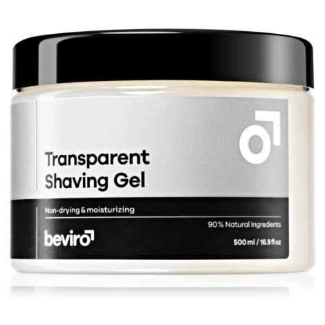 Beviro Transparent Shaving Gel gél na holenie pre mužov