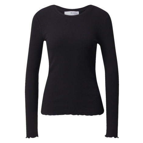 SELECTED Tričko 'Anna'  čierna