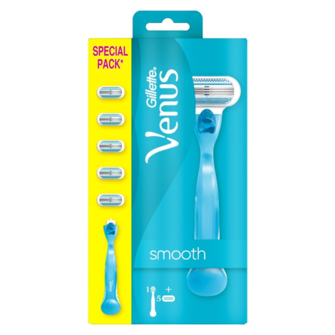 GILLETTE Venus Smooth Holiaci strojček pre ženy + Náhradné hlavice 5 ks