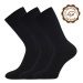 Lonka Zebran Pánske bavlnené ponožky - 3 páry BM000003918600101118 čierna
