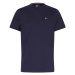 Tommy Jeans  Slim Rib T-Shirt Dark Night Navy  Tričká a polokošele Modrá