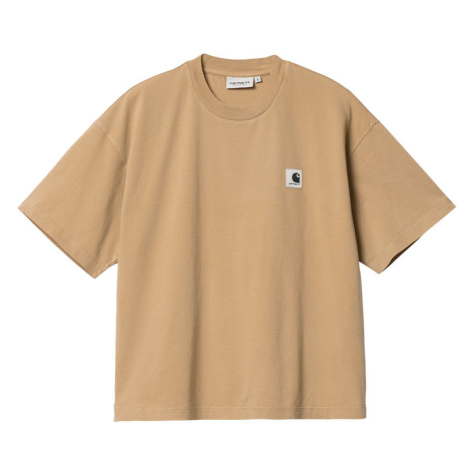 Carhartt WIP W S/S Nelson T-Shirt Dusty H Brown Garment Dyed