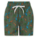 Chlapčenské plavky COLOR KIDS Swim shorts short AOP-dark ivy