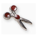 Ombre Clothing Men's lapel pin scissors A234