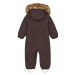 Detský zimný overal COLOR KIDS Coverall W. Fake Fur-741590.6547-Raisin